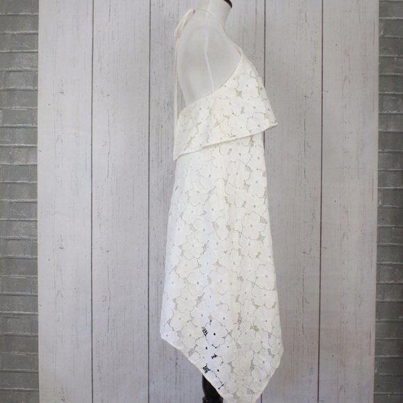 Trina Turk White Lace Halter Dress - Picture 4 of 16